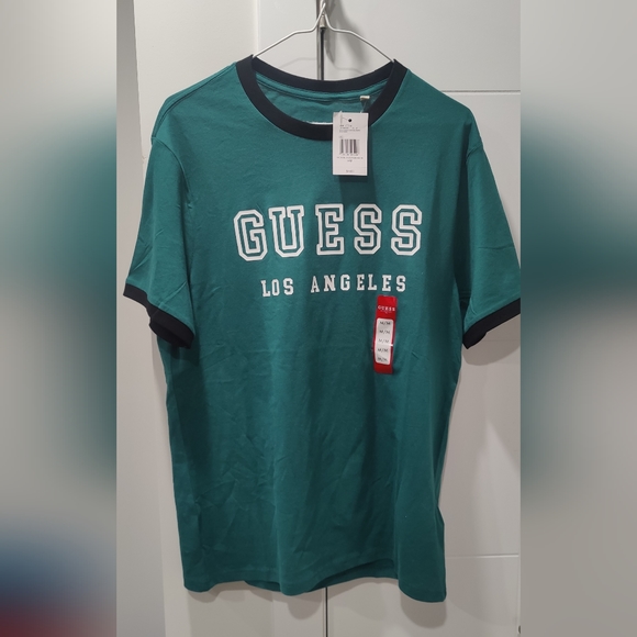 Guess shirt Los Angeles green M - Picture 4 of 6